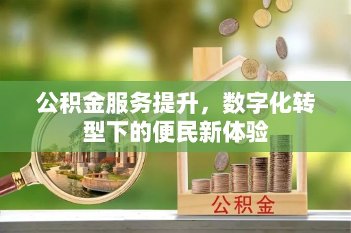 孝感公积金服务提升，数字化转型下的便民新体验